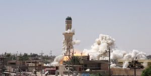 Al-Qubba Husseiniya mosque explodes in Mosul, Iraq.
