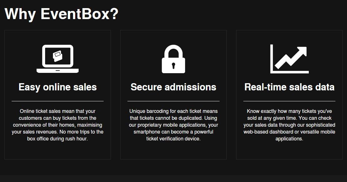 Eventbox provides an online based event management system. Image Credit: eventbox.lk
