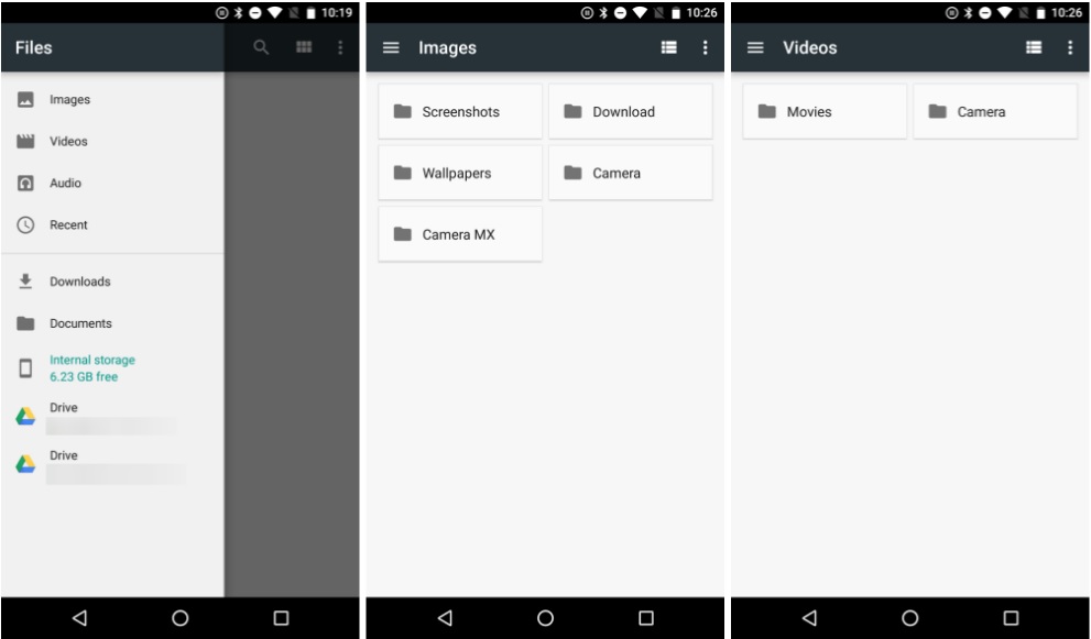 A new and improved File Manager. Image courtesy Android Police