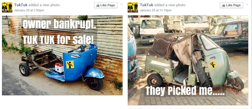 TukTuk started getting more personal with their attacks. Screenshots courtesy socialmedia.lk