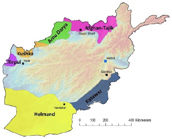 আফগানিস্তানের উত্তর, পশ্চিম ও দক্ষিণাঞ্চলে রয়েছে পেট্রোলিয়ামের বিশাল মজুদ; image source: researchgate.net