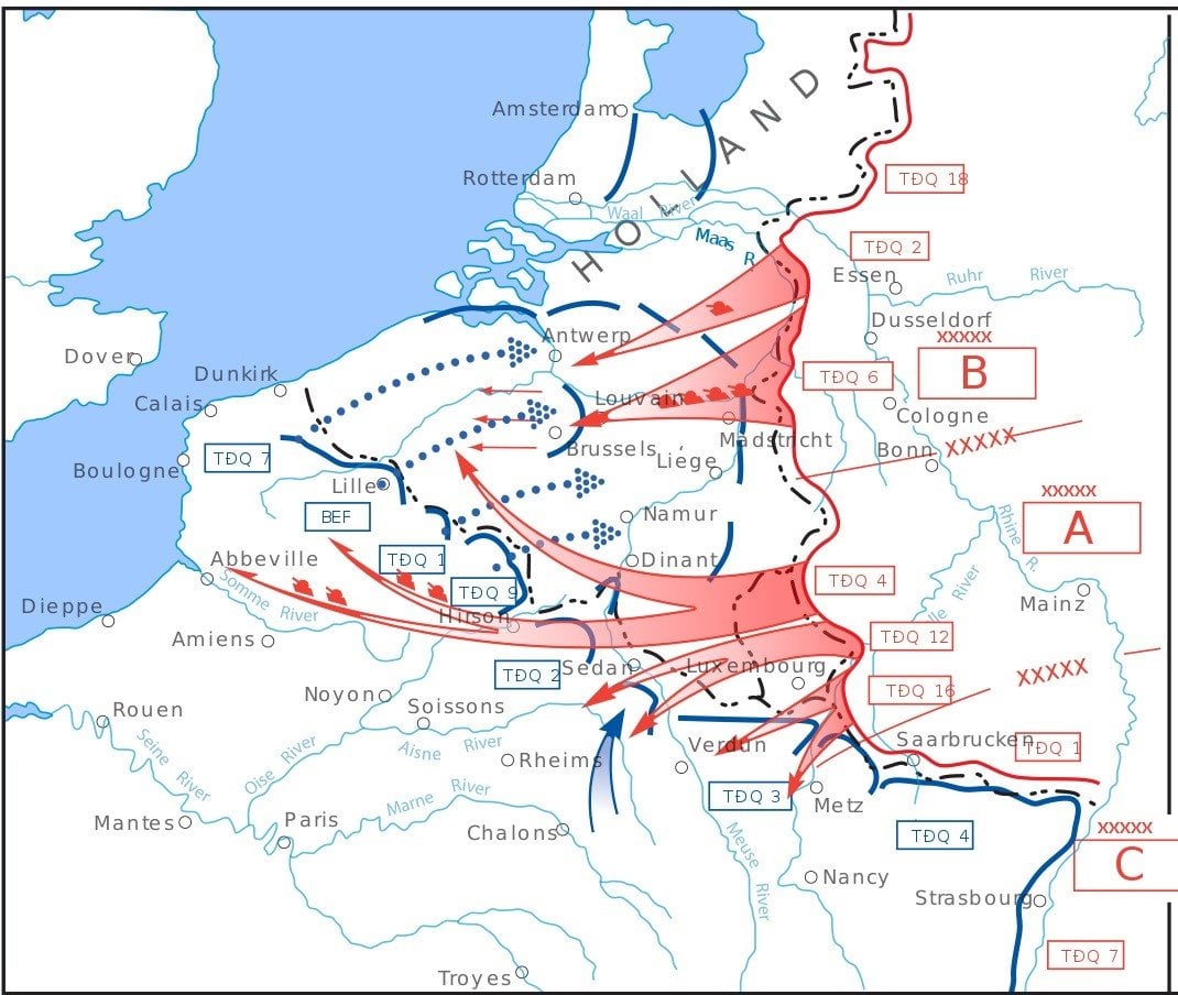 german attack to france