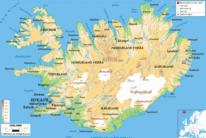 Map of Island