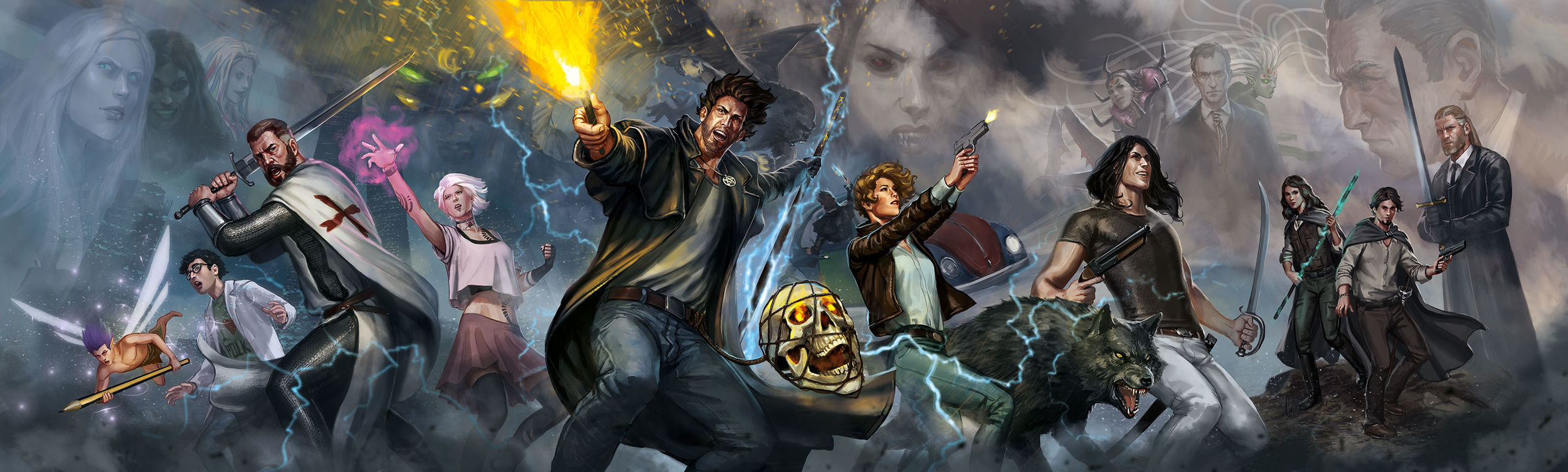 Characters of The Dresden Files Fanmade Illustration