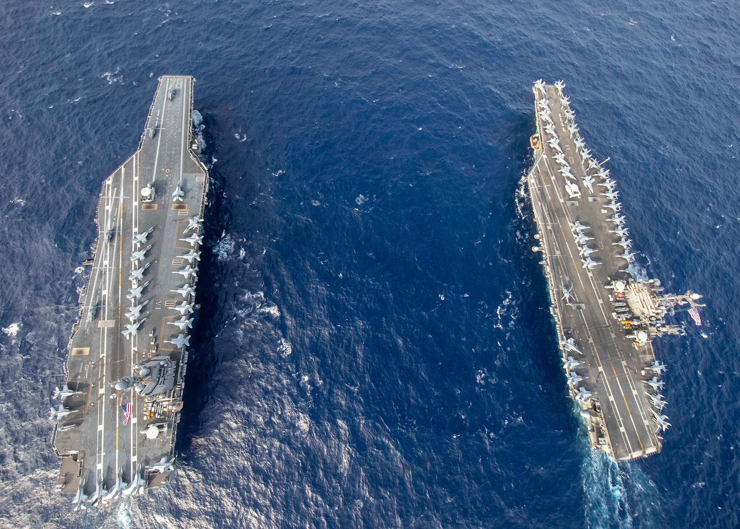 USS Gerald R. Ford and USS Harry S. Truman