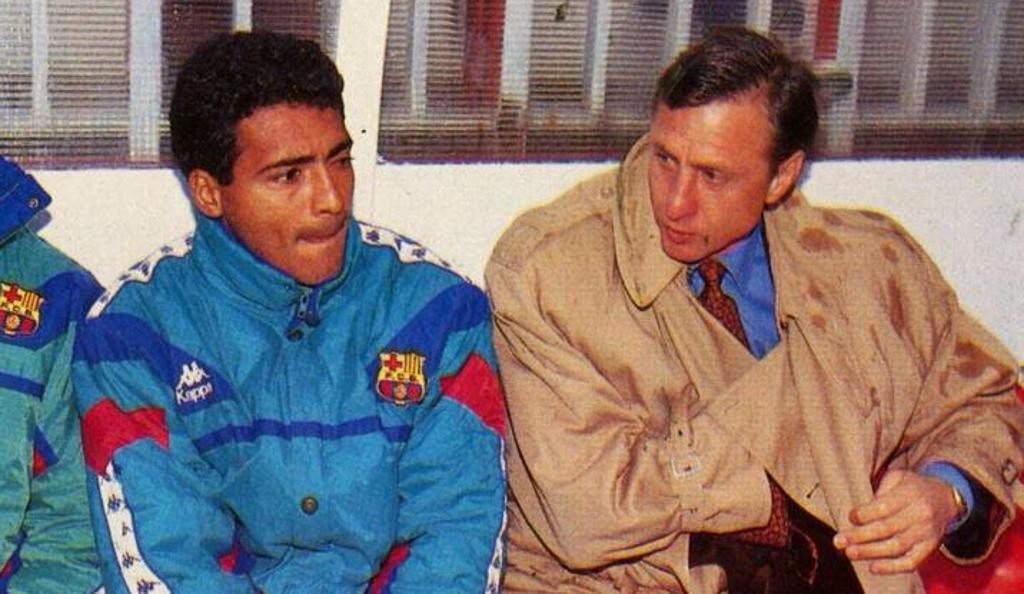Autoconfiança: Romário e Cruyff no Barça