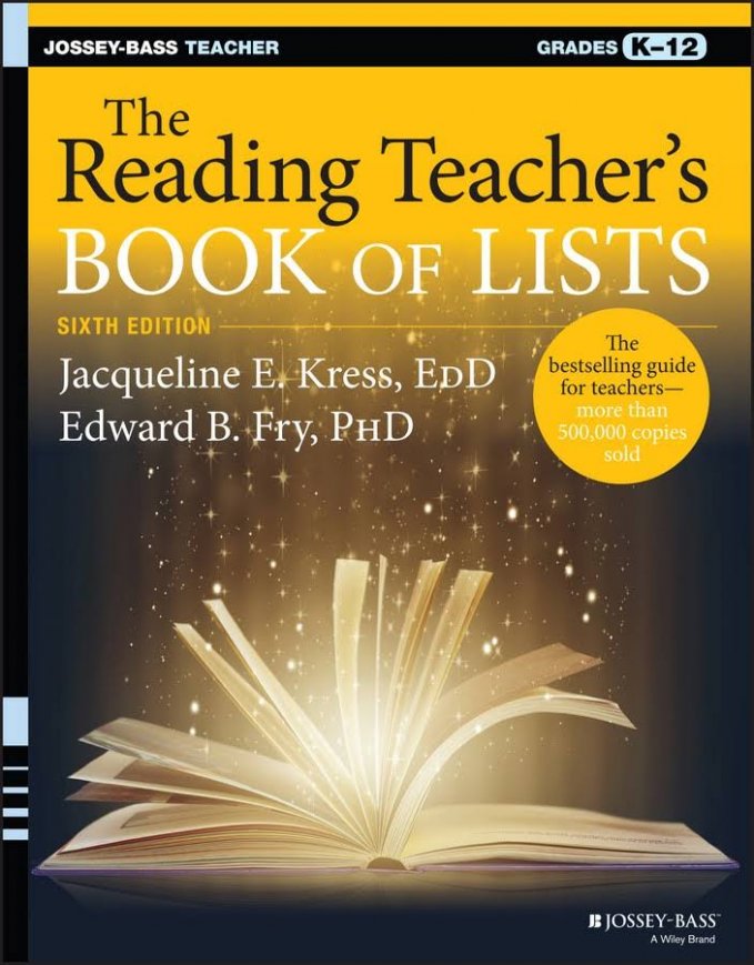 The Reading Teachers Book of Lists বইয়ের মলাট |ছবি: google books