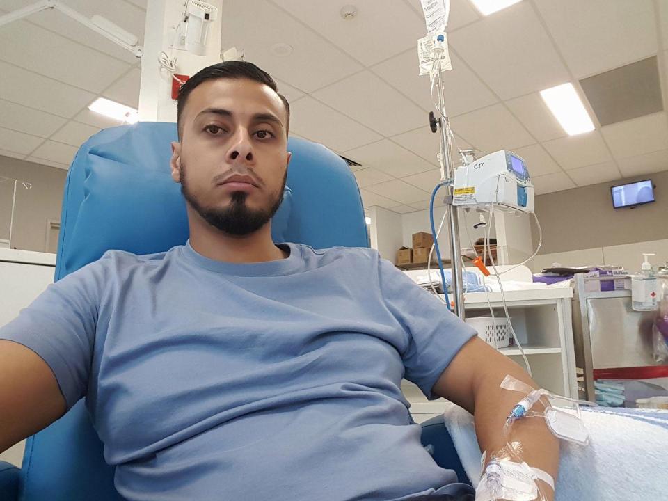 Ali Banat in hospital