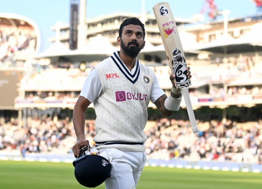 India's KL Rahul was bowled out for 199