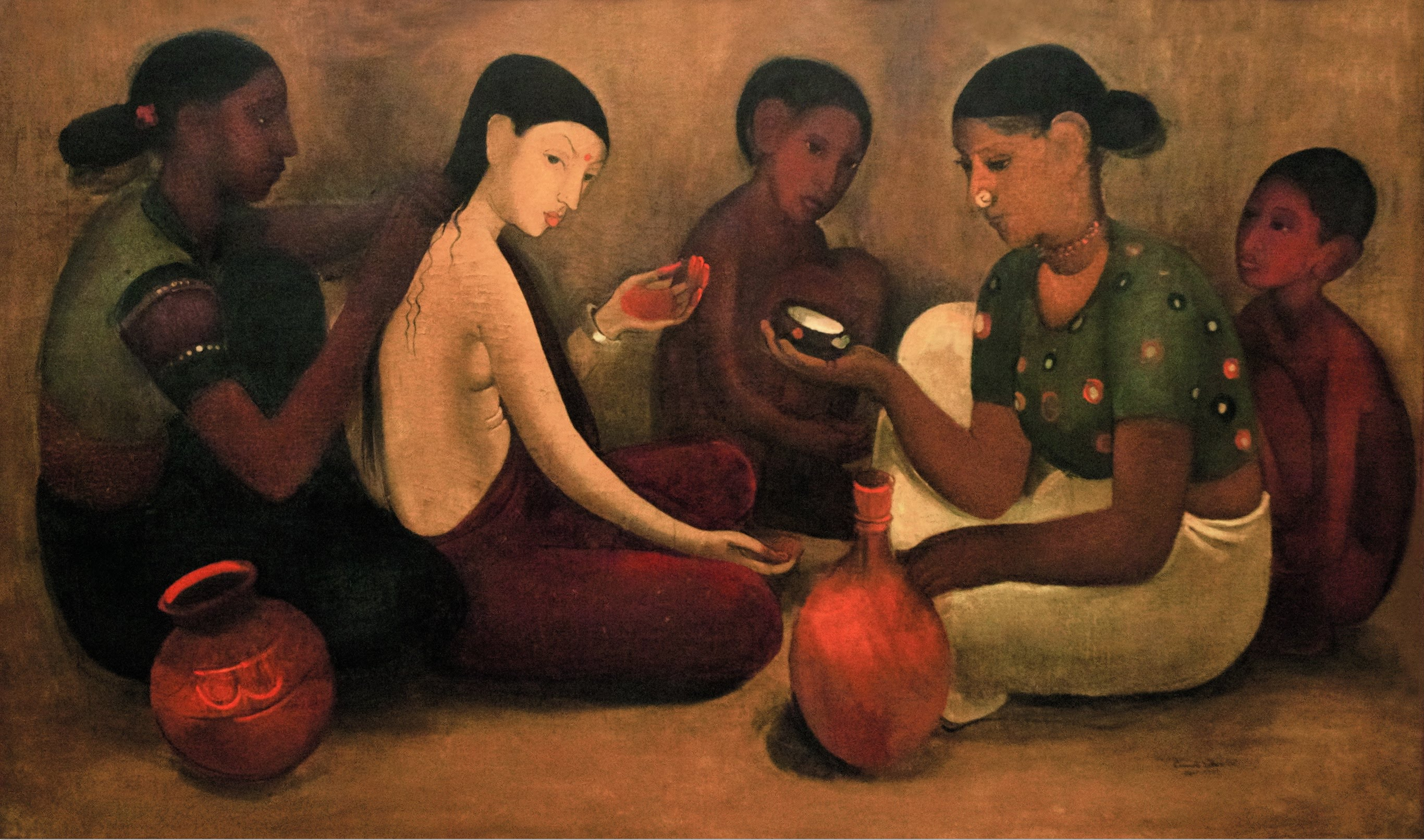 অমৃতা শের-গিলের আঁকা ছবি,ব্রাইডস টয়লেট (১৯৩৭)