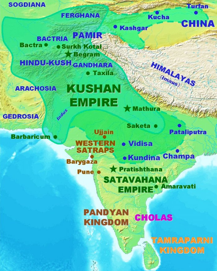 The Kushan Empire Was A Syncretic Empire. (Pic: Wikipedia)