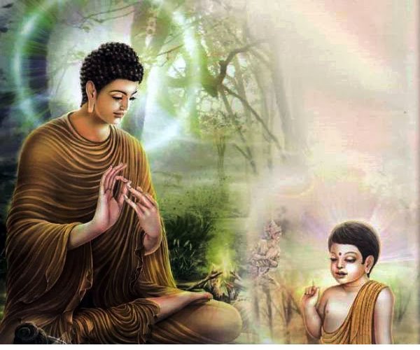 Buddha With His son Rahul