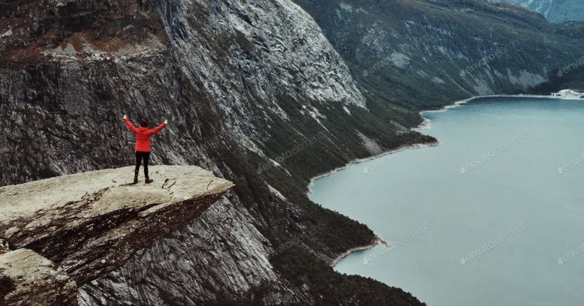 Troll hangs in Norway 