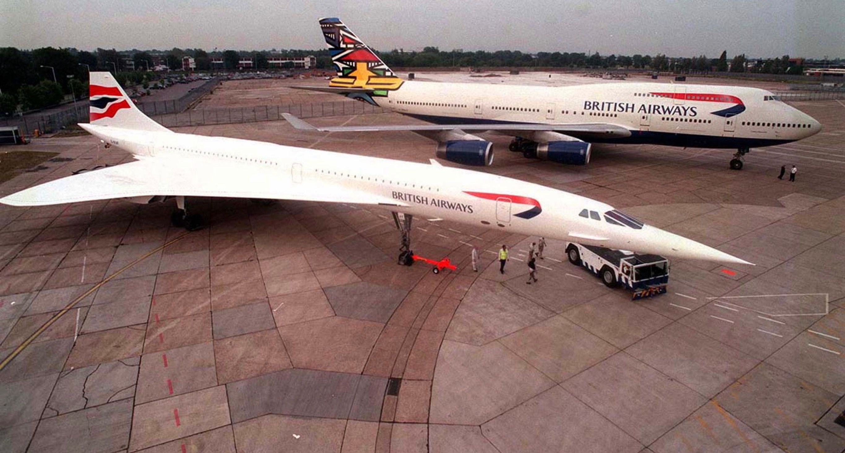 concorde and boeing 747