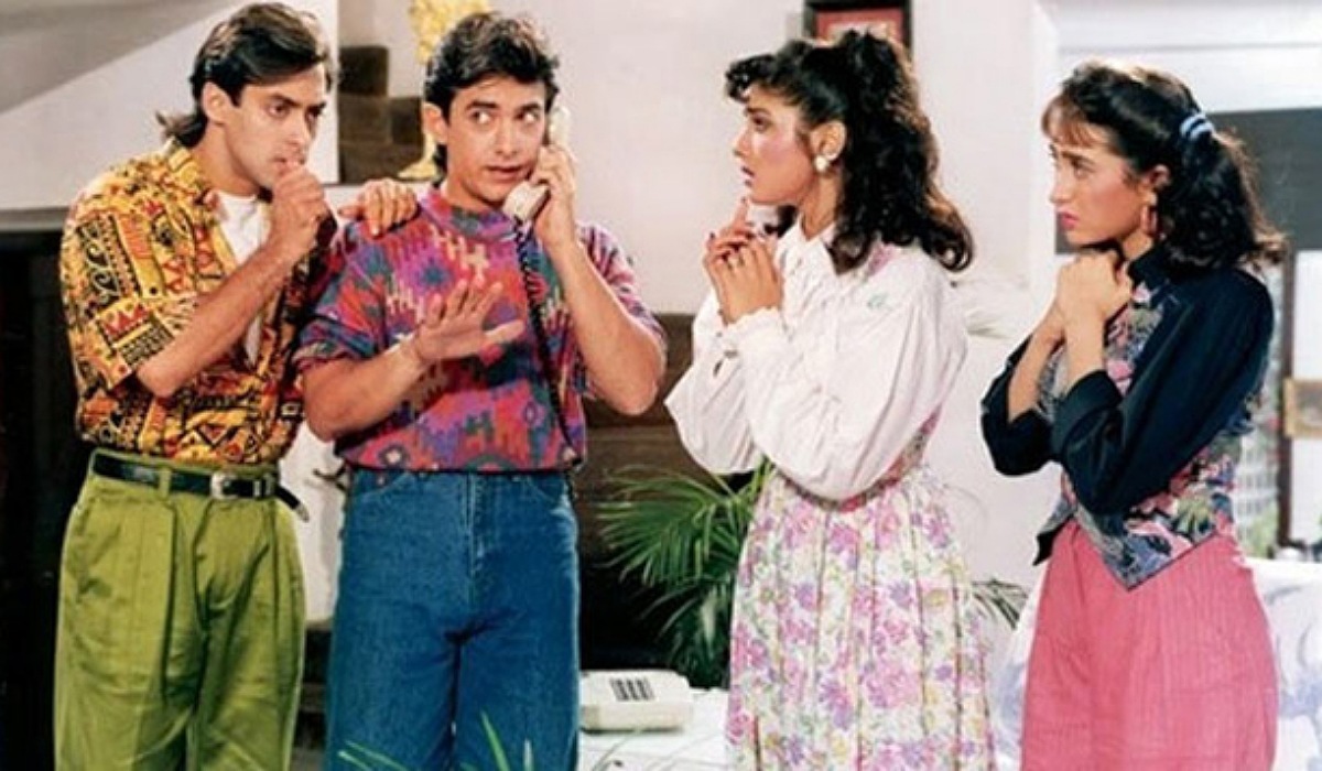 A scene from film Andaz Apna Apna(1994)