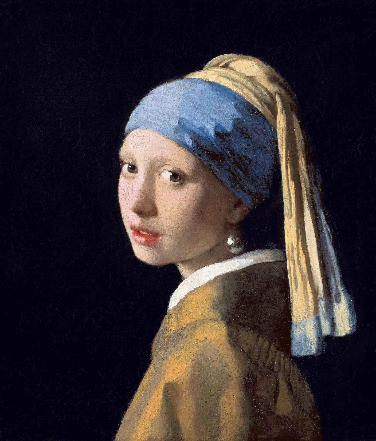 වර්ෂ 1665 දී වර්මීර් විසින් සිතුවම් කරන ලද ඔහුගේ ජනප්‍රියතම සිතුවම, Girl with a Pearl Earring