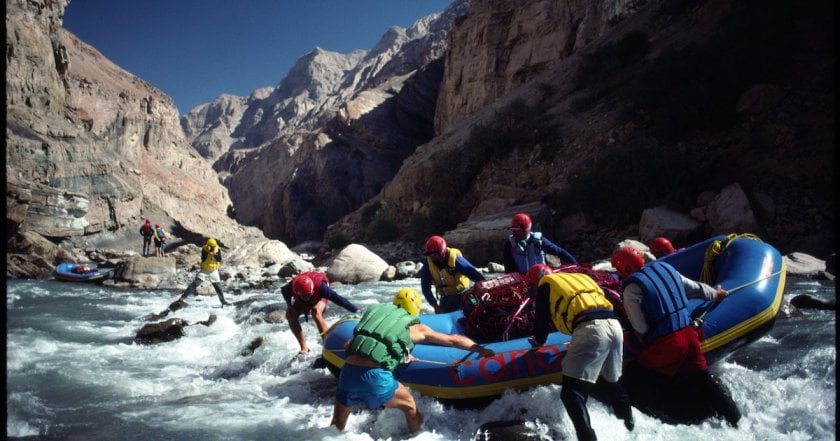 Rafting the Colorado river in the United Status 