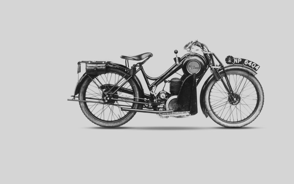 1924 1924 Continuous development results in a range of 8 models, including the launch of the Sports Model 351, the first Royal Enfield 350cc OHV 4-stroke motorcycle with foot operated gear change. A unique 225cc 2-stroke step-through 'Ladies Model' is also introduced.