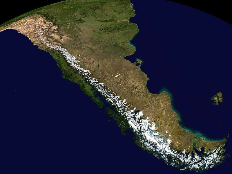 andes from satellite